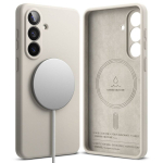 Kaitse&uuml;mbris Silicone Magnetic, Samsung Galaxy S26+, beež, Qi2/MagSafe &uuml;hilduv, Ringke