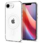 &Uuml;mbris Liquid Crystal (MagFit), Apple iPhone 17e / iPhone 16e, l&auml;bipaistev valge MagSafe ringiga, Spigen