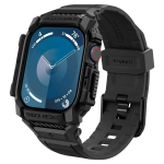 Kaitse&uuml;mbris kellarihmaga Rugged Armor Pro, Apple Watch Series 10 (46mm), must, Spigen