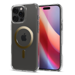 Kaitse&uuml;mbris Ultra Hybrid (MagFit), Apple iPhone 16 Pro, l&auml;bipaistev kuldse MagSafe ringiga, Spigen