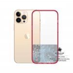 Kaitse&uuml;mbris ClearCaseColor, Apple iPhone 13 Pro Max, klaasist tagak&uuml;ljega, punane / l&auml;bipaistev, PanzerGlass