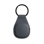 &Uuml;mbris v&otilde;tmehoidjaga Apple AirTag jaoks, sinakashall, naturaalsest nahast, Mujjo