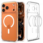 &Uuml;mbris Ultra Hybrid (MagFit), Apple iPhone 17 Pro Max, l&auml;bipaistev valge MagSafe ringiga, Spigen