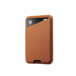 Kaarditasku Apple MagSafe magnetkinnitusega, helepruun, naturaalsest nahast, Mujjo