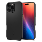 Kaitse&uuml;mbris Thin Fit (MagFit), Apple iPhone 16 Pro Max, must, &otilde;huke, MagSafe, Spigen