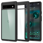 Kaitse&uuml;mbris Ultra Hybrid, Google Pixel 6a, l&auml;bipaistev musta &auml;&auml;rega, Spigen