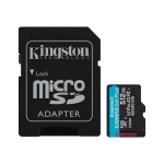 M&auml;lukaart microSD 512GB, UHS-I U3 V30 A2, R200/W160, Canvas Go Plus, Kingston