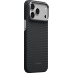 &Uuml;mbris Edge Case, Apple iPhone 18 Pro / iPhone 17 Pro, must/hall - Classic, &uuml;li&otilde;huke, MagSafe &uuml;hilduv, Pitaka