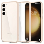 Kaitse&uuml;mbris Ultra Hybrid, Samsung Galaxy S23, l&auml;bipaistev beeži &auml;&auml;rega, Spigen