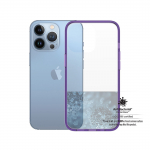 Kaitse&uuml;mbris ClearCaseColor, Apple iPhone 13 Pro, klaasist tagak&uuml;ljega, lilla / l&auml;bipaistev, PanzerGlass