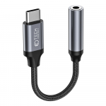 K&otilde;rvaklapipistiku adapter USB-C otsik -> 3.5mm pesa, must, Tech-Protect