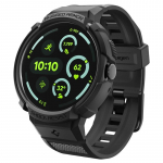 Kaitse&uuml;mbris kellarihmaga Rugged Armor Pro, Google Pixel Watch 4 (41mm), matt must, komplektis laadimisalus, Spigen