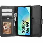 Kaitse&uuml;mbris kaanega Wallet, Samsung Galaxy A16 / A16 5G, must, Tech-Protect