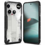 Kaitse&uuml;mbris Fusion X, Nothing Phone (3), l&auml;bipaistev musta &auml;&auml;rega, Ringke