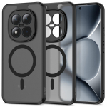 Kaitse&uuml;mbris Magmat MagSafe, Xiaomi Redmi Note 15 Pro+ 5G / Poco M8 Pro, matt l&auml;bipaistev musta &auml;&auml;rega, Qi2/MagSafe &uuml;hilduv, Tech-Protect