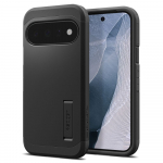 &Uuml;mbris Tough Armor AI (MagFit), Google Pixel 11, must, tugijalaga, Qi2/MagSafe &uuml;hilduv, Spigen