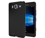 Kaitse&uuml;mbris Microsoft Lumia 950, kummist, matt disain, must