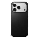 &Uuml;mbris Modern Leather, Apple iPhone 18 Pro / iPhone 17 Pro, must, naturaalsest nahast, MagSafe &uuml;hilduv, Nomad