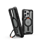 Kaitse&uuml;mbris Plasma XTE, Apple iPhone 15 Pro, must/oranž, MagSafe, tugijalaga, Urban Armor Gear (UAG)