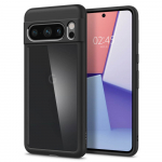 Kaitse&uuml;mbris Ultra Hybrid, Google Pixel 8 Pro, l&auml;bipaistev musta &auml;&auml;rega, Spigen