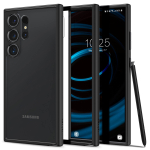 Kaitse&uuml;mbris Ultra Hybrid, Samsung Galaxy S24 Ultra, l&auml;bipaistev musta &auml;&auml;rega, Spigen