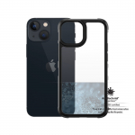 Kaitse&uuml;mbris SilverBulletCase, Apple iPhone 13 mini, l&auml;bipaistev musta &auml;&auml;rega, PanzerGlass