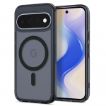 &Uuml;mbris Ultra Hybrid (MagFit), Google Pixel 11, matt l&auml;bipaistev musta &auml;&auml;re ja Qi2/MagSafe ringiga, Spigen
