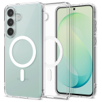 &Uuml;mbris Ultra Hybrid (MagFit), Samsung Galaxy S26 FE, l&auml;bipaistev valge Qi2/MagSafe ringiga, Spigen