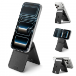 Magnetkinnitusega kaarditasku tugijalaga Slim Fold Tripod (MagFit), 1 kaarditaskuga, must, Qi2/MagSafe &uuml;hilduv, Spigen