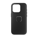 Kaitse&uuml;mbris Everyday Case V2, Apple iPhone 15 Pro, tumehall, MagSafe, riidest tagak&uuml;ljega, Peak Design