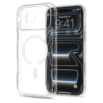 &Uuml;mbris Ultra Hybrid (MagFit), Apple iPhone 18 Pro / iPhone 17 Pro, l&auml;bipaistev valge MagSafe ringiga, Spigen