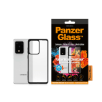 Kaitse&uuml;mbris ClearCase, Samsung Galaxy S20 Ultra, klaasist tagak&uuml;ljega, l&auml;bipaistev musta &auml;&auml;rega, PanzerGlass