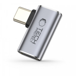 Nurgaadapter USB-C otsik -> USB-C pesa, 90 kraadi, hall, AA01, Tech-Protect