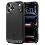 &Uuml;mbris Rugged Armor (MagFit), Apple iPhone 18 Pro / iPhone 17 Pro, matt must, MagSafe &uuml;hilduv, Spigen