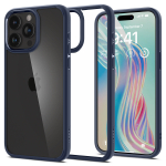 Kaitse&uuml;mbris Ultra Hybrid, Apple iPhone 15 Pro, l&auml;bipaistev tumesinise &auml;&auml;rega, Spigen