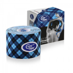 Kinesioloogiline teip CureTape Art, 5 cm x 5 m - Tartan Blue