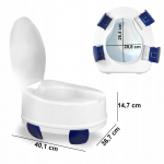 WC k&otilde;rgendus kaanega Reha Fund Kate, kandev&otilde;ime 150 kg - 15