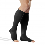 Kompressioon-p&otilde;lvsokid koos lahtise p&ouml;iaosaga Tonus Elast 0408 LUX, II klass - 5. XL , 1 (158 &mdash; 170 cm) , Must