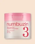 Numbuzin N&auml;otooniku vatipadjakesed bifidobakterite ja bakuchioliga No.3 Bifida Bakuchiol Exfoliating Toner Pads - 190 ml / 70 tk