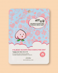 Esfolio Kangast n&auml;omask h&uuml;aluroonhappe ja virsikuessentsiga Pure Skin Hyaluronic Acid With Peach Essence Mask Sheet - 25 ml / 1 tk