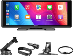 ESSGOO Apple CarPlay ja Android Car kaasaskantav autoraadio, 10,26-tollise puuteekraaniga