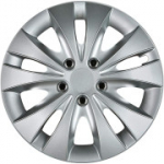 Cartrend 70278 Storm ilukilpide komplekt kroomitud mutriimitatsioonidega, 4 tk, h&otilde;bedane. 15 inches (38.1 cm)