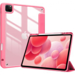 ProCase Smart Case iPad Pro 12.9, 6./5./4./3. p&otilde;lvkonna &uuml;mbris koos sisseehitatud pliiatsihoidjaga, melonroosa