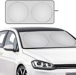 URAQT auto esiklaasi p&auml;ikesekaitse 150 &times; 70 cm, h&otilde;bedane, UV-kaitse (A klass)