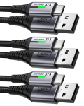 INIU USB A, USB C 2+2+0,5 m kaabel, 3 tk.