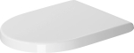 Duravit Starck 3 WC-pott, WC-pott pehmendiga ja roostevabast terasest hingedega, valge (A+ klass)