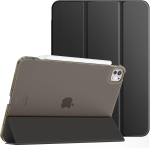 TiMOVO Smart &uuml;mbris iPad Pro 11-tollisele M4 (2024), l&auml;bipaistva tagak&uuml;ljega, toetab Pencil Pro ja Pencil (USB-C) &ndash; must