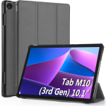 WD&CD &uuml;mbris Lenovo Tab M10 3. p&otilde;lvkonna 10.1-tollisele (TB-328FU/328XU), &uuml;li&otilde;huke PU nahk, automaatse unerežiimi/&auml;ratuse funktsioon, hall