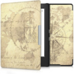 kwmobile Kobo Aura H2O Edition 1 e-lugeri &uuml;mbris vintage pruun