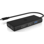 ICY BOX USB-C (9-in-1) dokkimisjaam 3 monitorile (2x HDMI ja 1x DP), 4K 60Hz, 3x USB 3.0 HUB, 100W Power Delivery, SD kaardilugeja, IB-DK4011-CPD